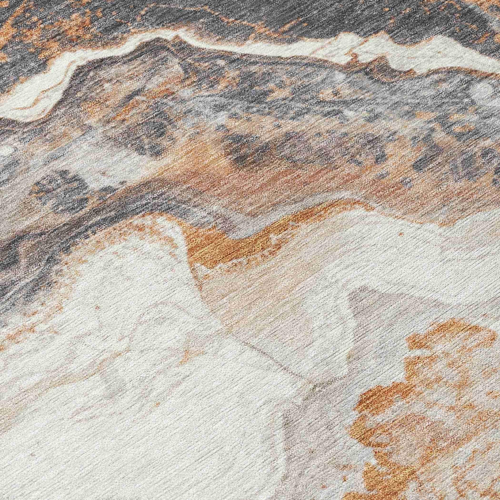 Addison Rugs Faeriel Gray Washable Indoor-Outdoor Rug