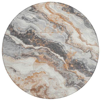 Addison Rugs Faeriel Gray Washable Indoor-Outdoor Rug