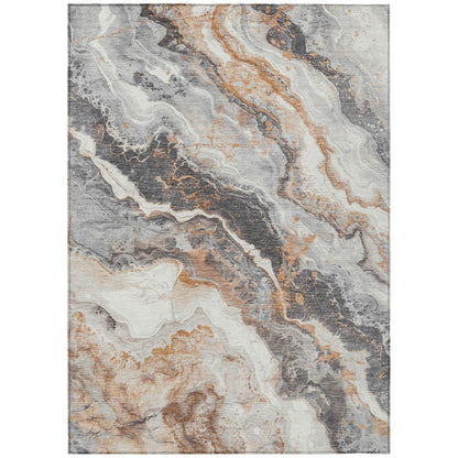 Addison Rugs Faeriel Gray Washable Indoor-Outdoor Rug