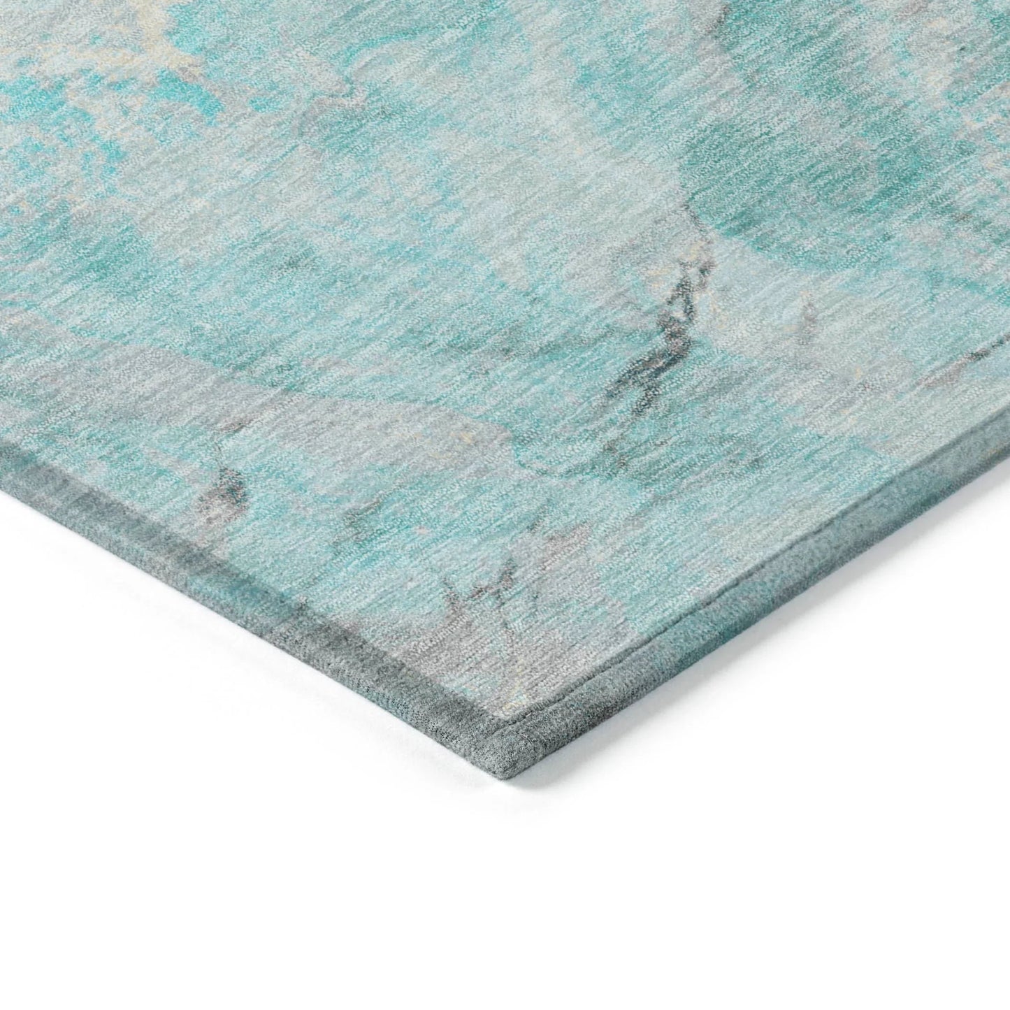 Addison Rugs Faeriel Teal Washable Indoor-Outdoor Rug