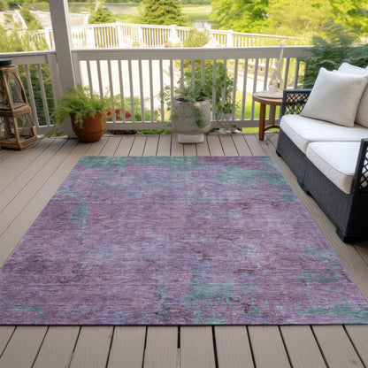 Addison Rugs Faerion Purple Washable Indoor-Outdoor Rug