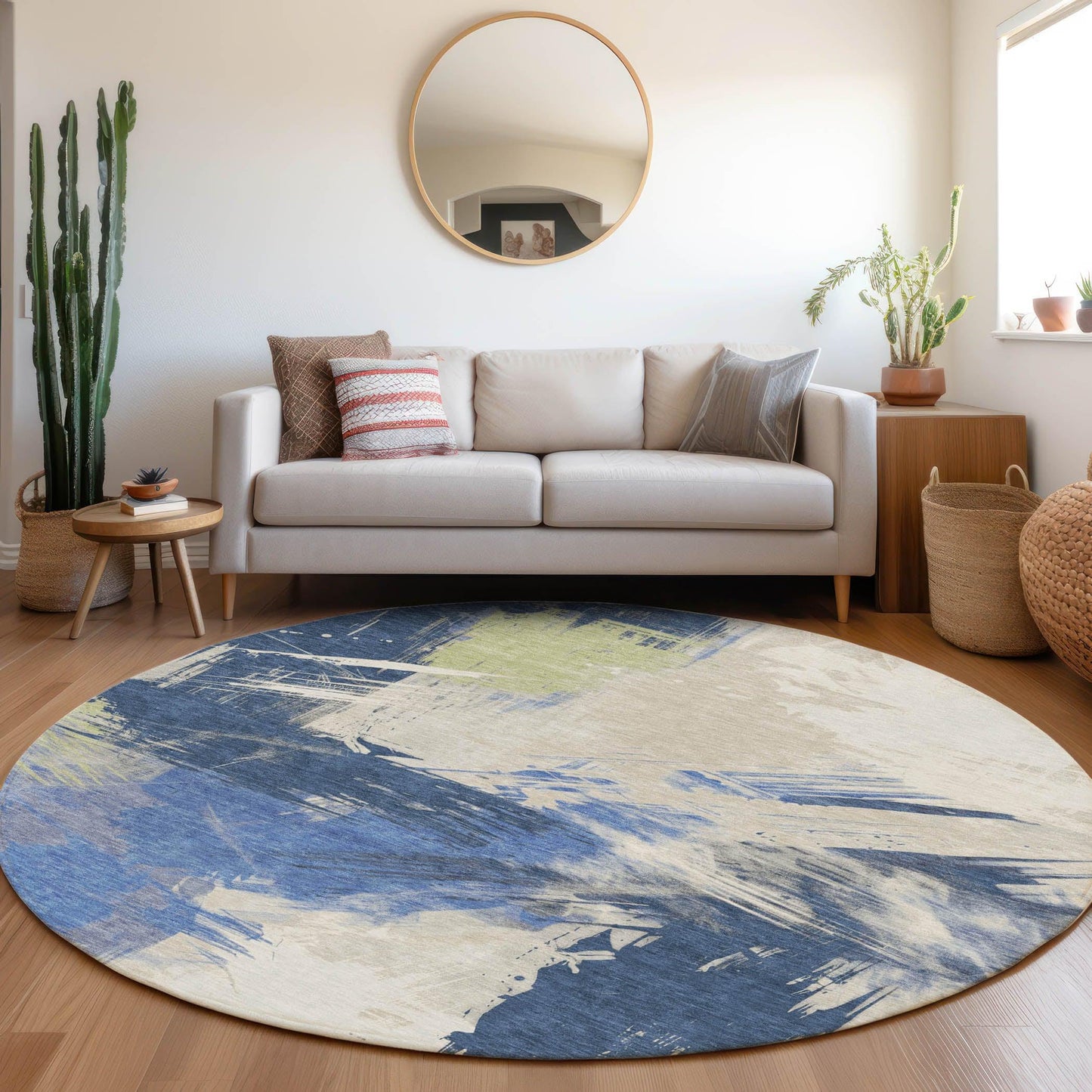 Addison Rugs Faerira Blue Washable Indoor-Outdoor Rug