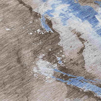 Addison Rugs Faerius Brown Washable Indoor-Outdoor Rug