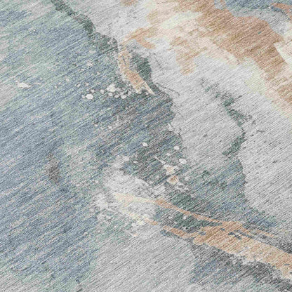 Addison Rugs Faerius Gray Washable Indoor-Outdoor Rug