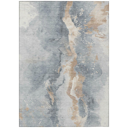 Addison Rugs Faerius Gray Washable Indoor-Outdoor Rug