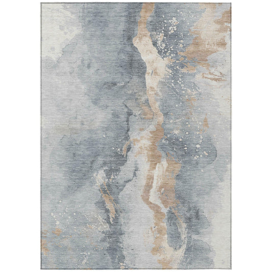 Addison Rugs Faerius Gray Washable Indoor-Outdoor Rug