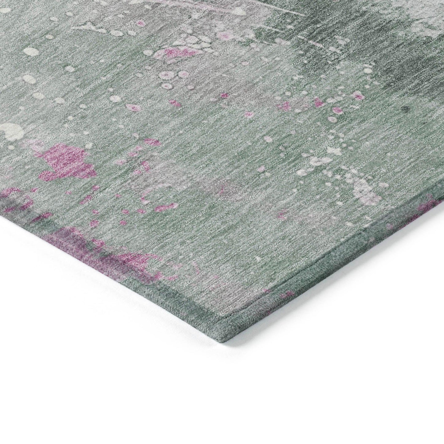Addison Rugs Faerius Green Washable Indoor-Outdoor Rug