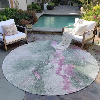 Addison Rugs Faerius Green Washable Indoor-Outdoor Rug