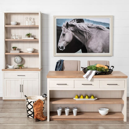 Mercana Fairview Three Drawers Wood Counter Table