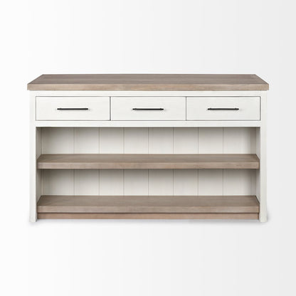 Mercana Fairview Three Drawers Wood Counter Table
