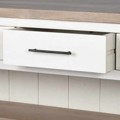 Mercana Fairview Three Drawers Wood Counter Table