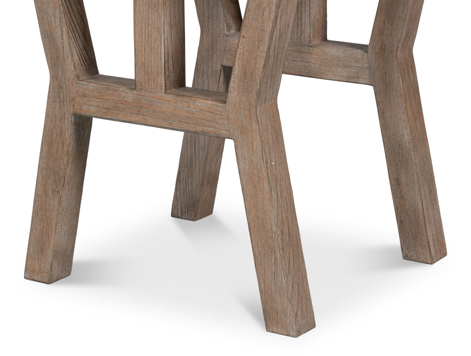 Sarreid Farmhouse Natural Wooden Side Table