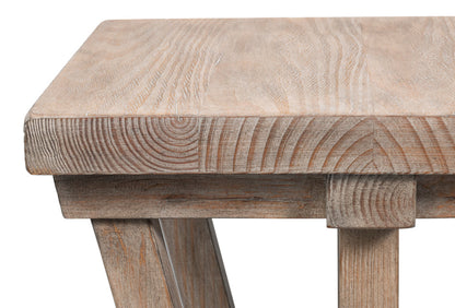 Sarreid Farmhouse Natural Wooden Side Table