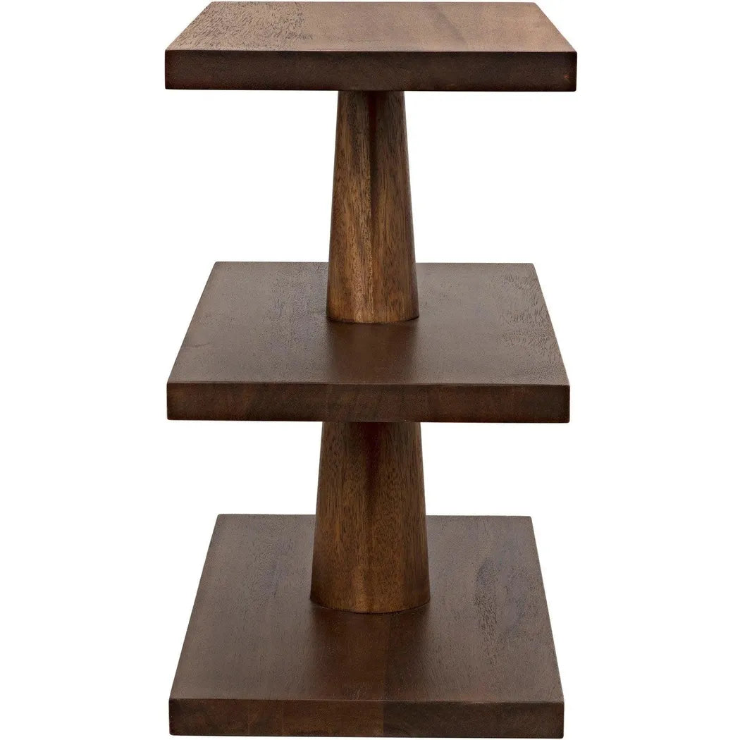 Fatima Wood Rectangle Side Table