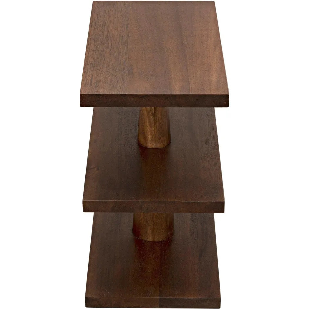 Fatima Wood Rectangle Side Table