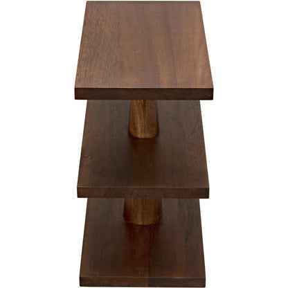 Fatima Wood Rectangle Side Table