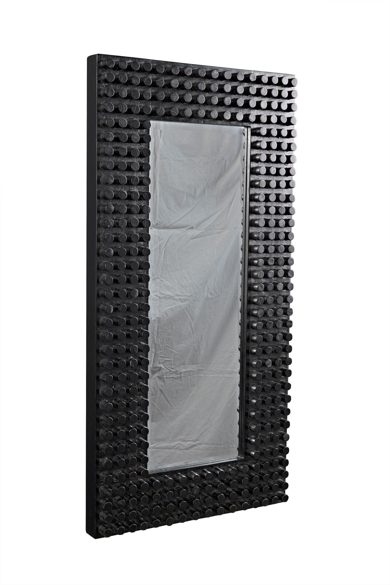 Faustus Mirror Black Wall Mirror-Wall Mirrors-Noir-Sideboards and Things