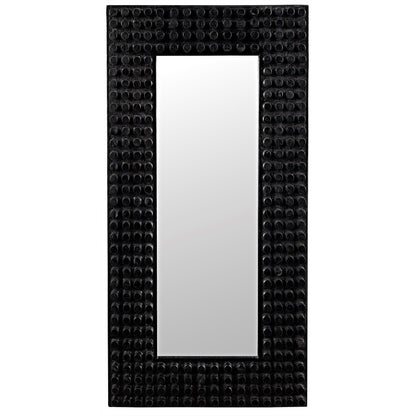 Faustus Mirror Black Wall Mirror-Wall Mirrors-Noir-Sideboards and Things