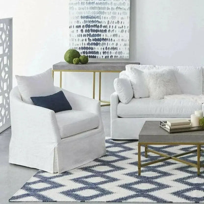 Essentials For Living Faye Fabric Slipcover Club Chair