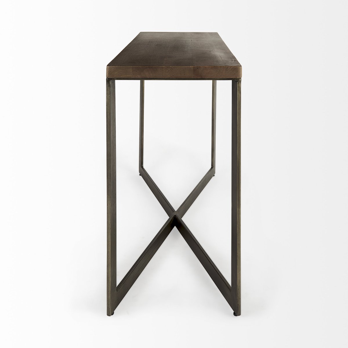 Mercana Faye Wood Top Rectangular Console Table