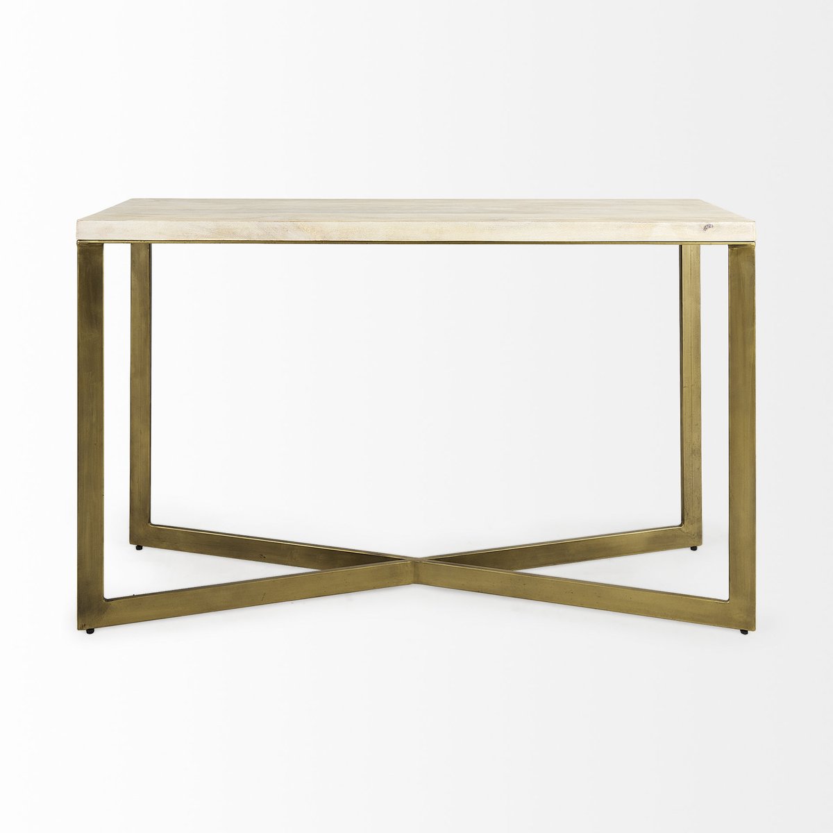 Mercana Faye Wood Top Rectangular Console Table