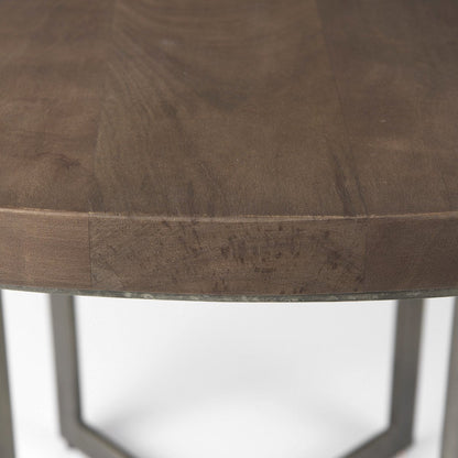 Mercana Faye Wood Top Round Dining Table