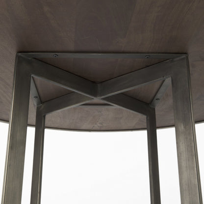 Mercana Faye Wood Top Round Dining Table