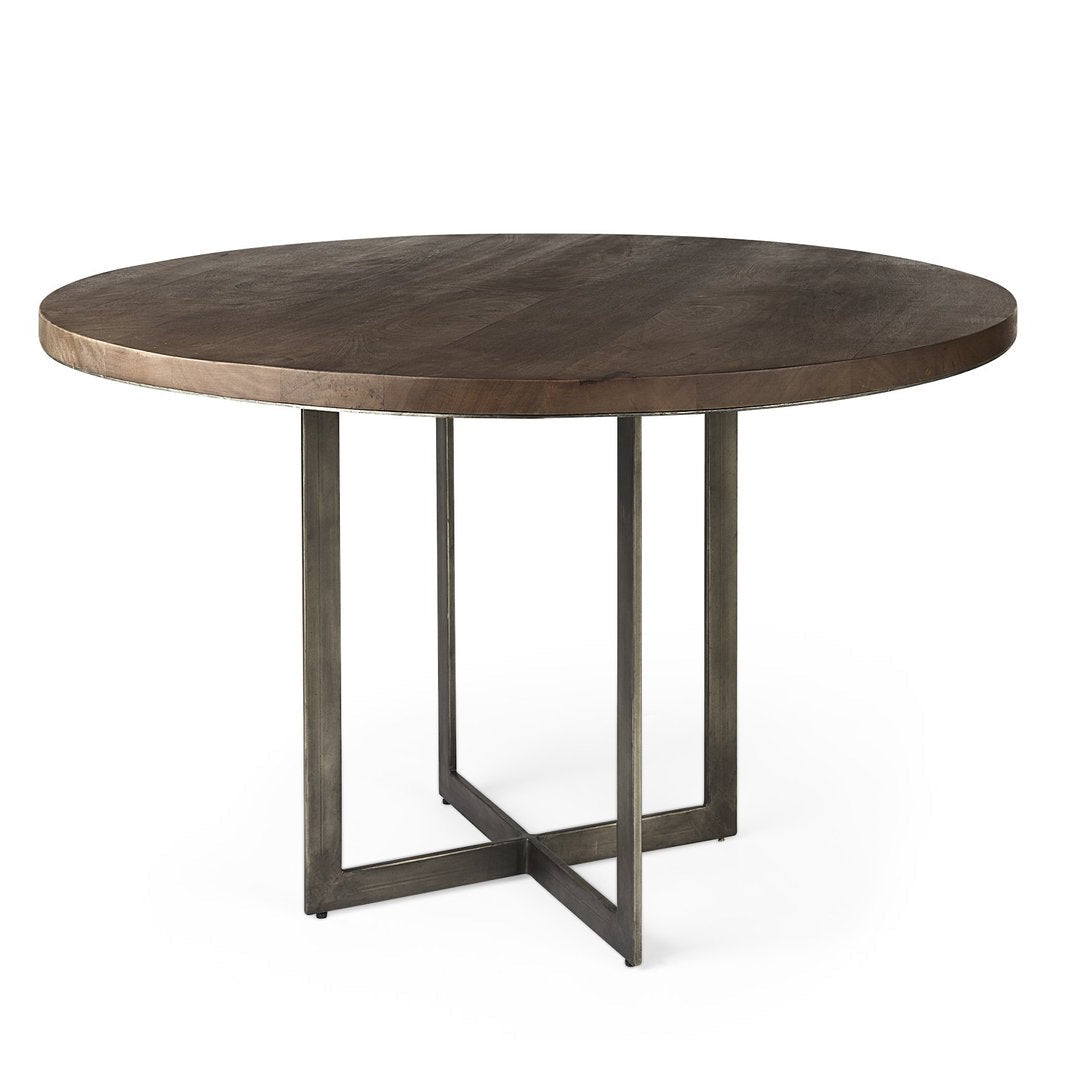 Mercana Faye Wood Top Round Dining Table
