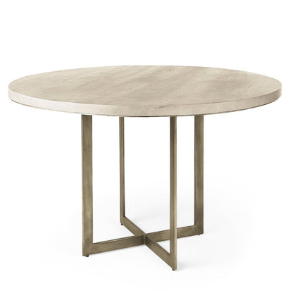 Mercana Faye Wood Top Round Dining Table