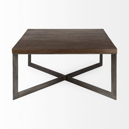 Mercana Faye Wood Top Square Coffee Table