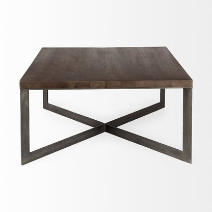 Mercana Faye Wood Top Square Coffee Table