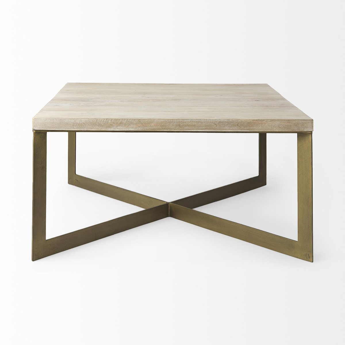 Mercana Faye Wood Top Square Coffee Table