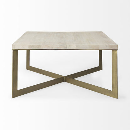 Mercana Faye Wood Top Square Coffee Table