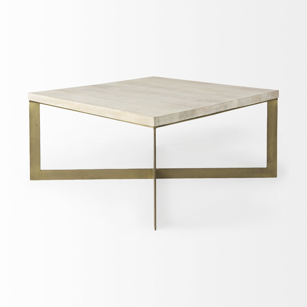 Mercana Faye Wood Top Square Coffee Table