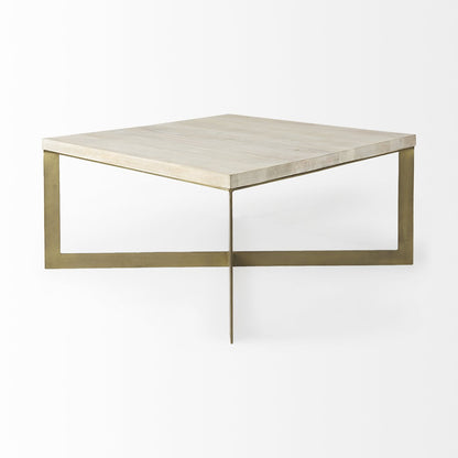 Mercana Faye Wood Top Square Coffee Table
