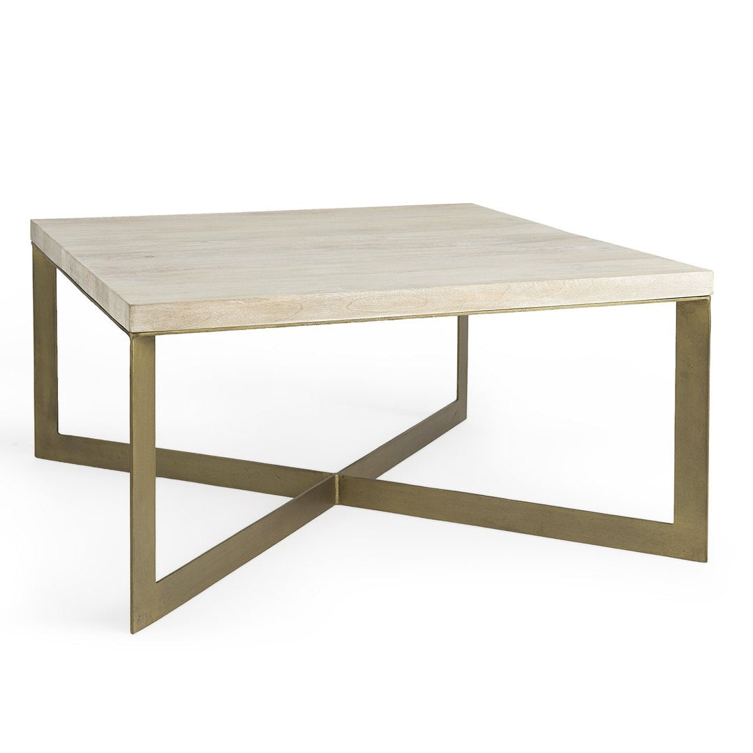 Mercana Faye Wood Top Square Coffee Table