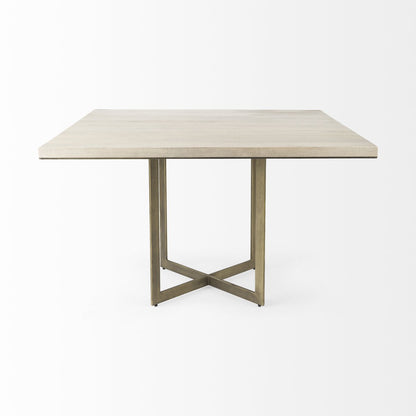 Mercana Faye Wood Top Square Dining Table