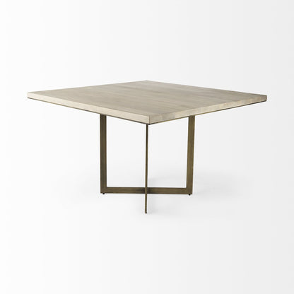 Mercana Faye Wood Top Square Dining Table