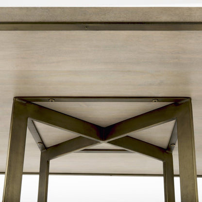 Mercana Faye Wood Top Square Dining Table
