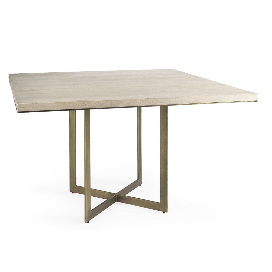 Mercana Faye Wood Top Square Dining Table