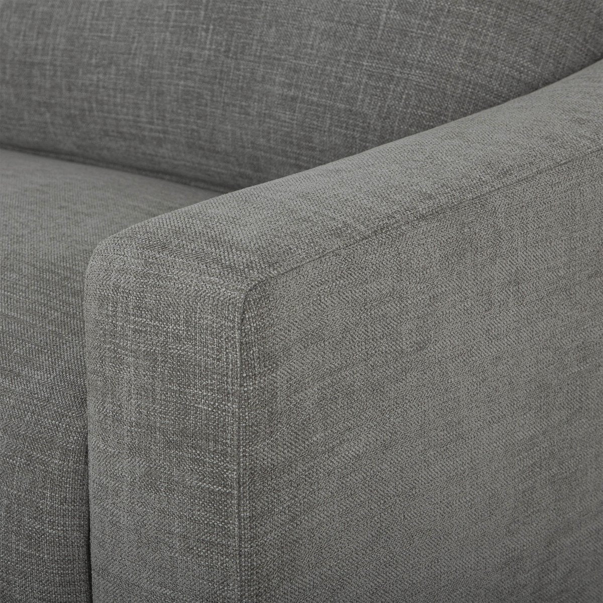 LH Home Felicity Scoop Arm Profile Fabric Sofa