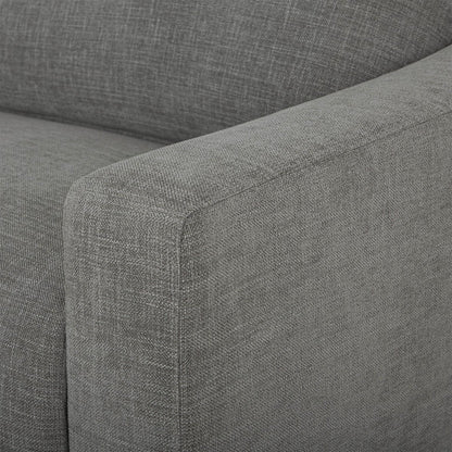 LH Home Felicity Scoop Arm Profile Fabric Sofa