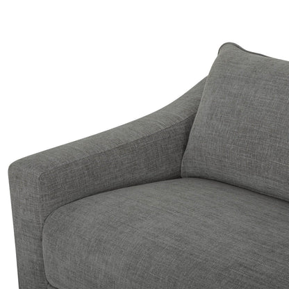 LH Home Felicity Scoop Arm Profile Fabric Sofa