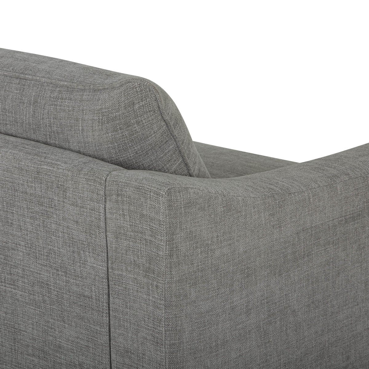 LH Home Felicity Scoop Arm Profile Fabric Sofa