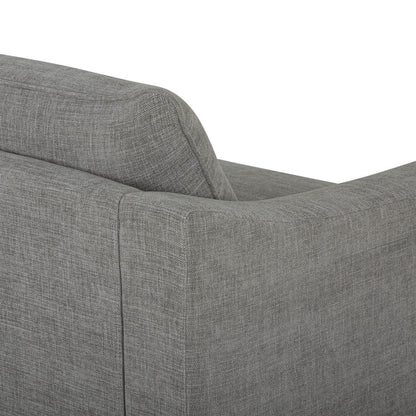 LH Home Felicity Scoop Arm Profile Fabric Sofa