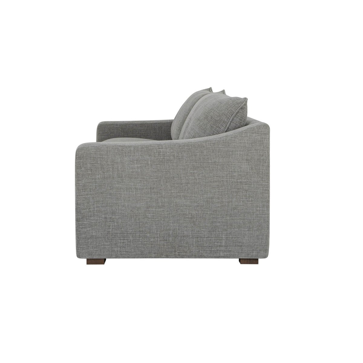 LH Home Felicity Scoop Arm Profile Fabric Sofa