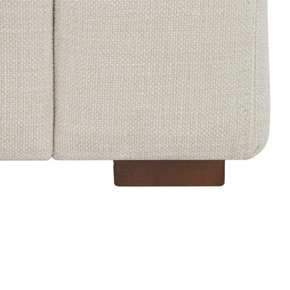 LH Home Felicity Scoop Arm Profile Fabric Sofa