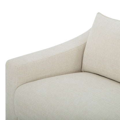 LH Home Felicity Scoop Arm Profile Fabric Sofa