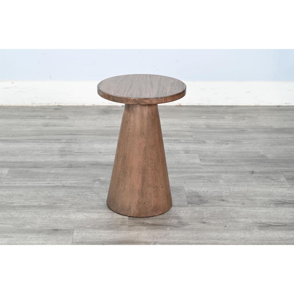 Sunny D Felicity Solid Wooden Pedestal Side Table
