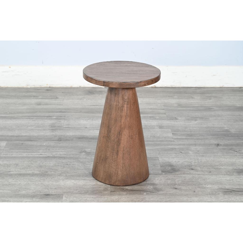 Sunny D Felicity Solid Wooden Pedestal Side Table